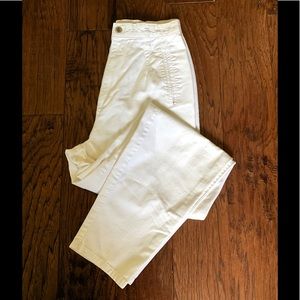 DOCKERS White Size 8 Tapered Pants